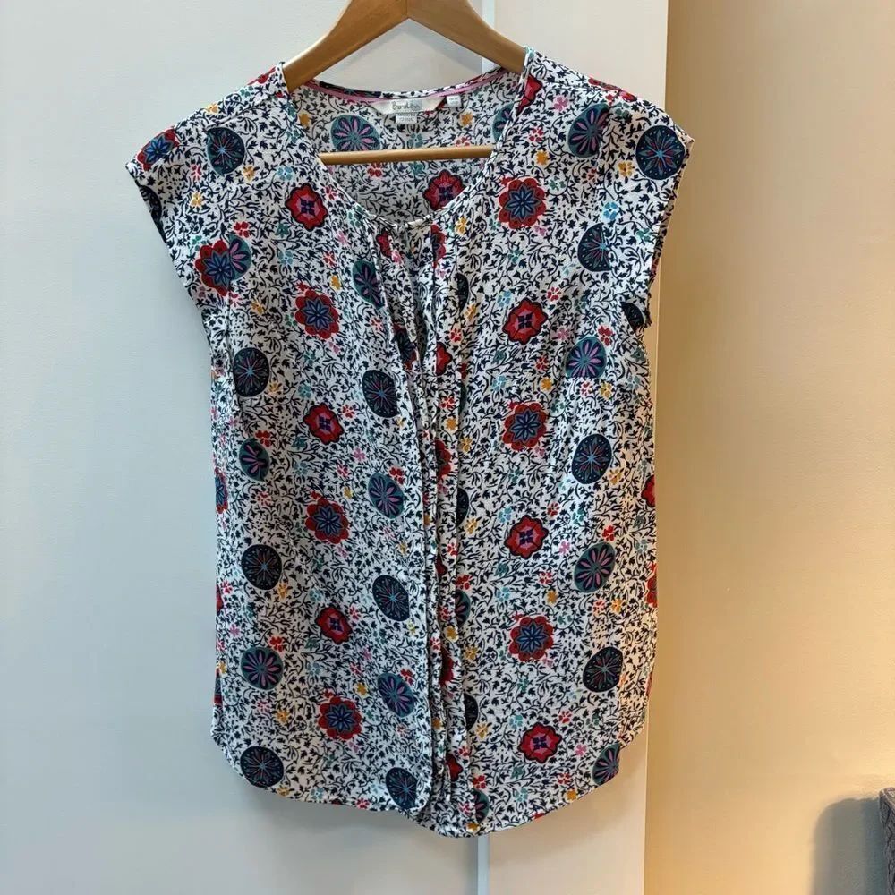Boden Floral Print Women's Top women’s size 8